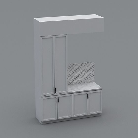 Urban Corner Storage Cabinet 3D model