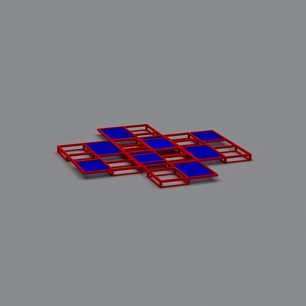 Abstract Grid Framework 3D model