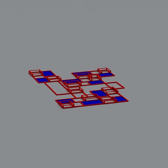 Abstract Geometric Frame 3D model