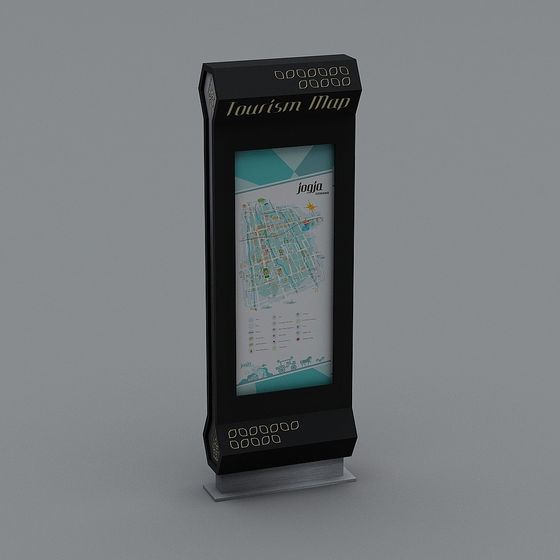 Tourism Map 3D model for Urban Sophistication
