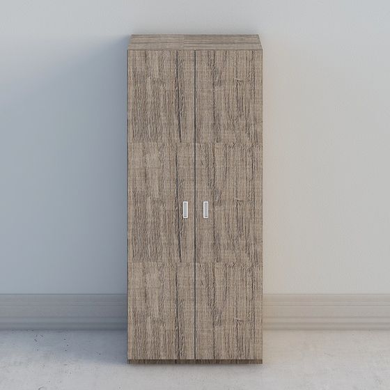 Elegant Low-Poly Storage Cabinet 3D model