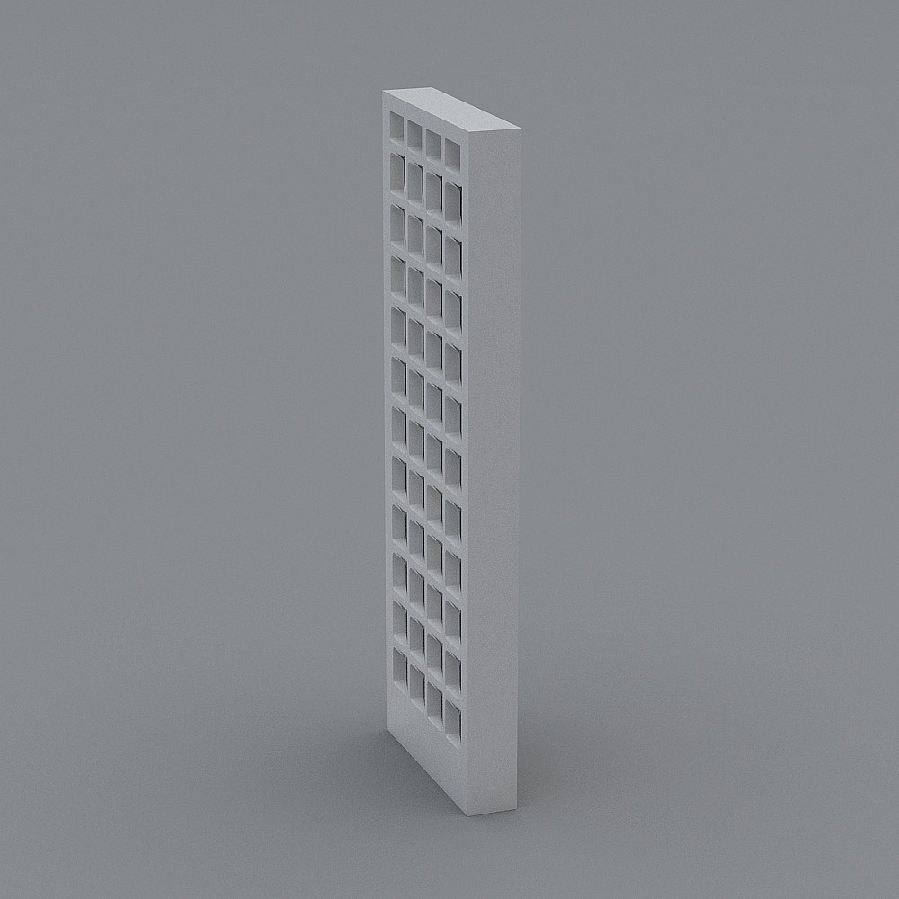 Futuristic Minimalist Skyscraper 3D model