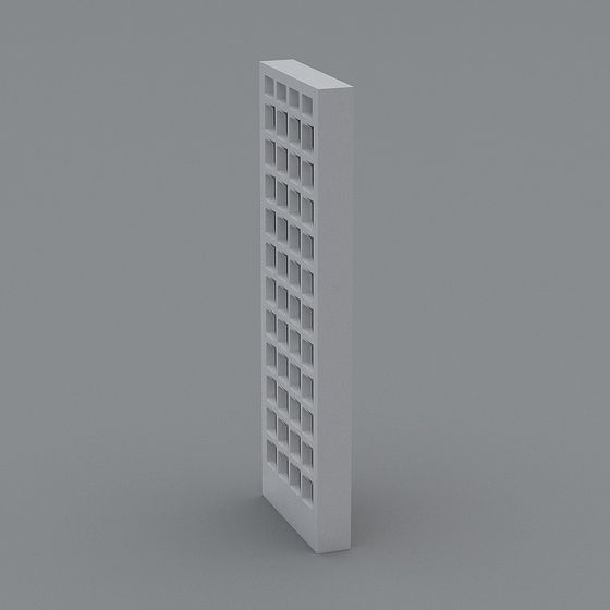 Futuristic Minimalist Skyscraper 3D model