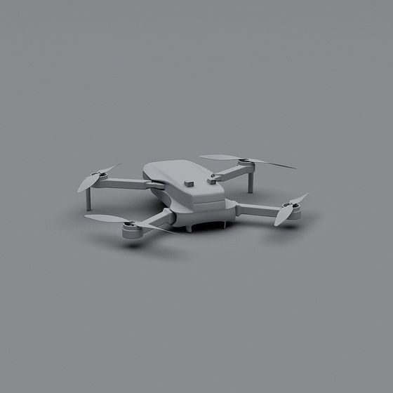 Stunning Low Poly Drone 3D Model Design