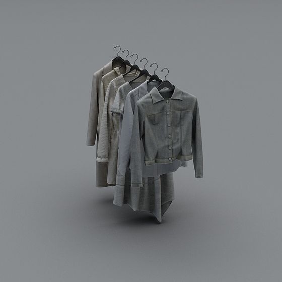 Elegant Fashion Clothing 3D Models for Urban Aesthetics