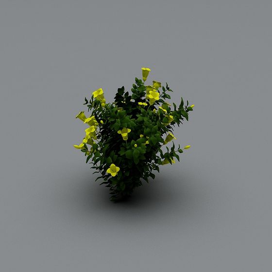 Bouquet of Yellow Flowers 3D model