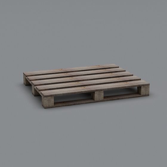 Industrial Wooden Pallet 3D model