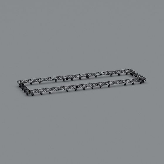 Industrial Track System 3D Model Design