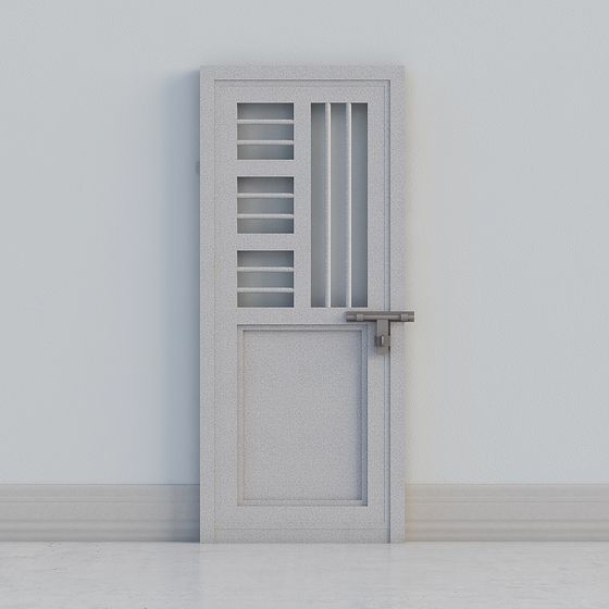 Urban Gate Low-Poly 3D Model