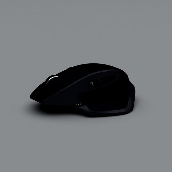 Futuristic Low-Polygon 3D Mouse Model