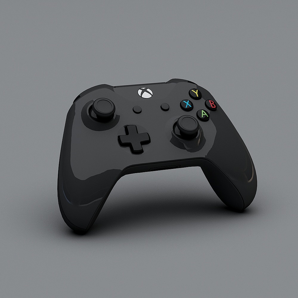 Sleek Modern Game Controller 3D Model