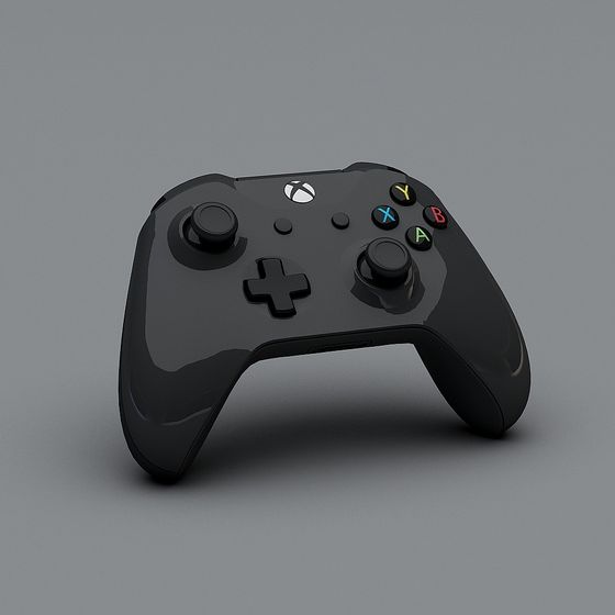 Sleek Modern Game Controller 3D Model