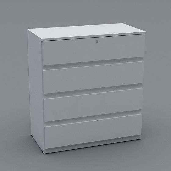City Window Storage Cabinet 3D model