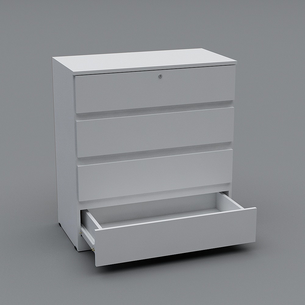 Urban Chest Low Poly 3D Model
