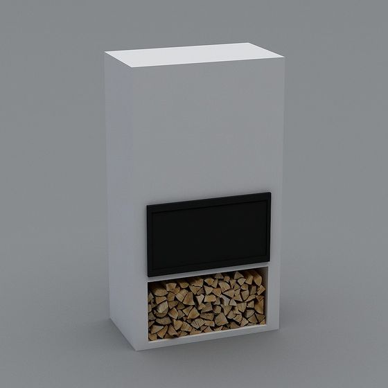 Minimalist Firewood Rack 3D model