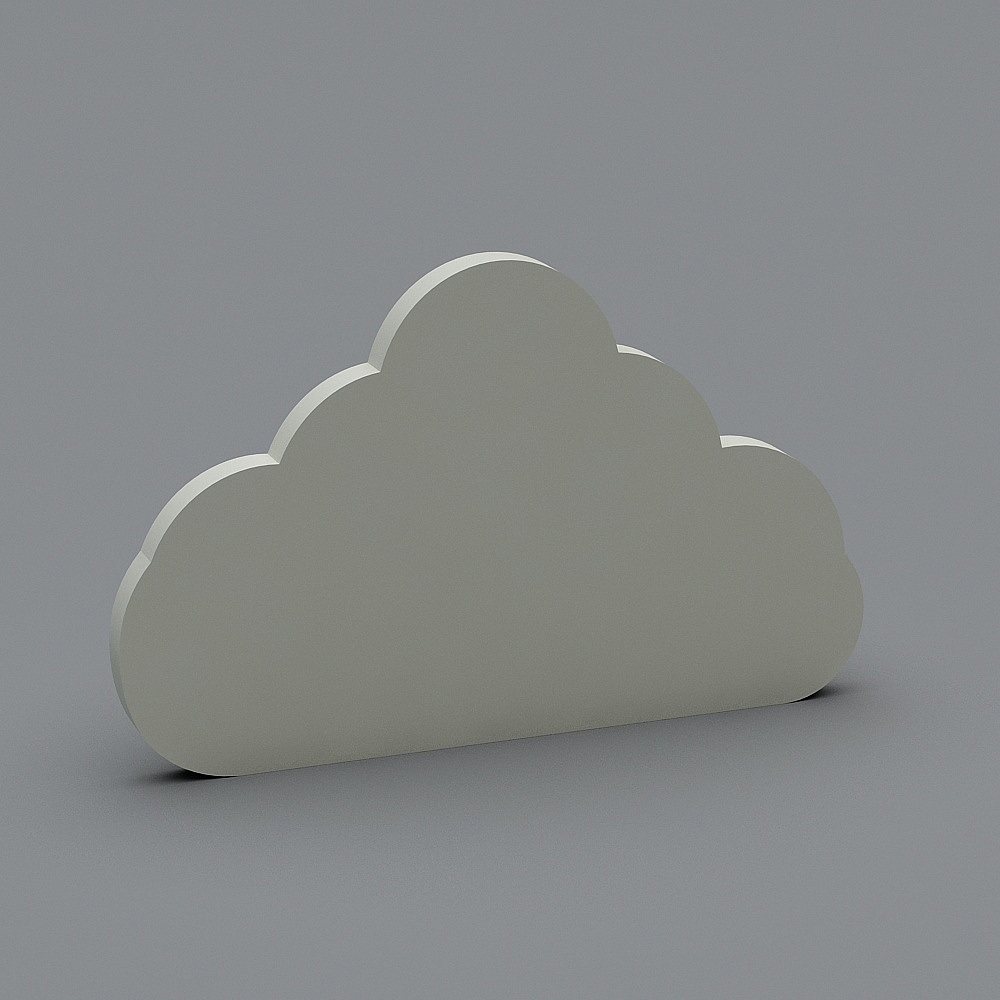 Low Poly Cloud 3D model - Cloudy