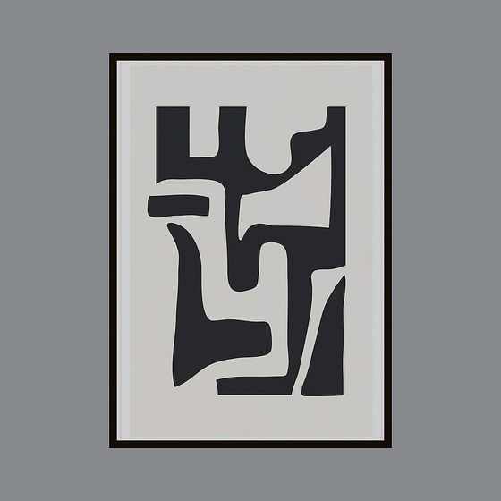 Abstract Geometric 3D Model - Low Poly Design