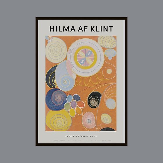 Hilma af Klint 3D Model – Colorful Abstract Art