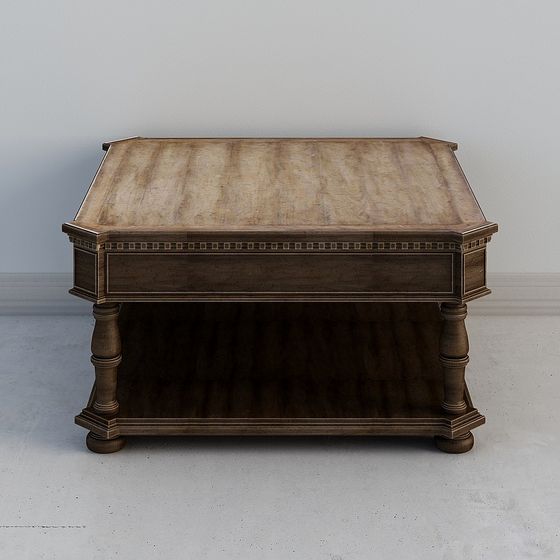 Vintage Style 3D Table and Chair Set