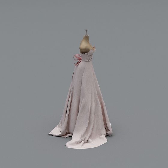 Elegant Dream Dress 3D model