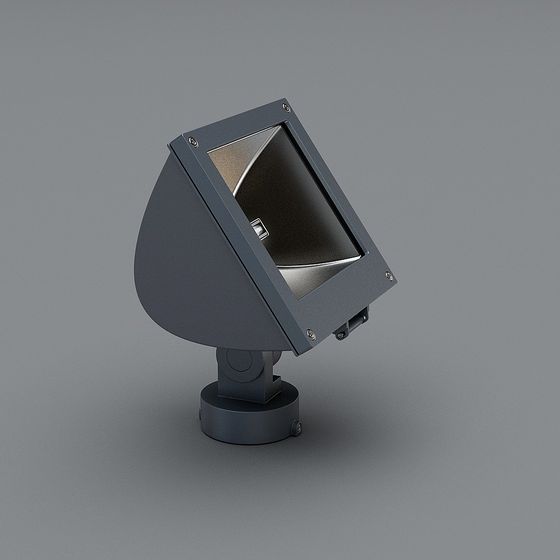 Single Stage Light 3D Model in Black for Versatile Use