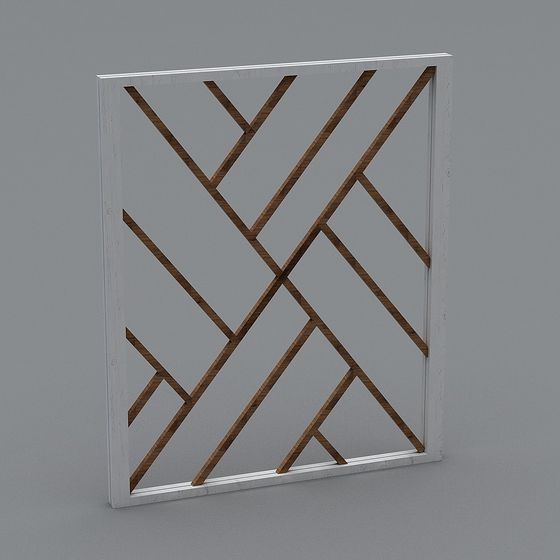 Lattice Panel Low-Poly High-Detail 3D model
