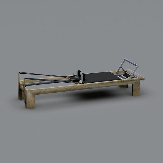 Detailed Pilates Reformer 3D model