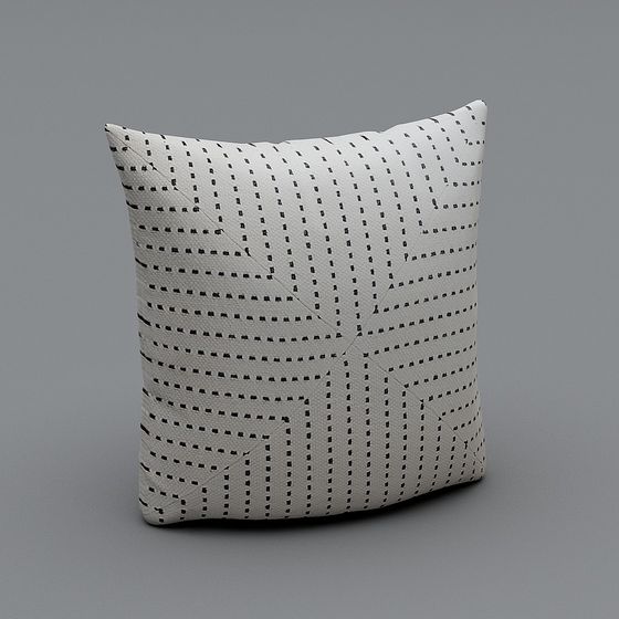 Geometric Woven Pillow 3D model