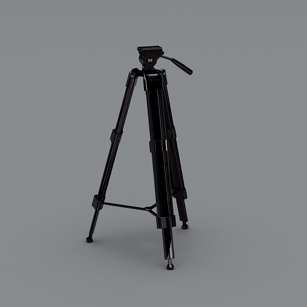 Sleek Camera Tripod 3D Model