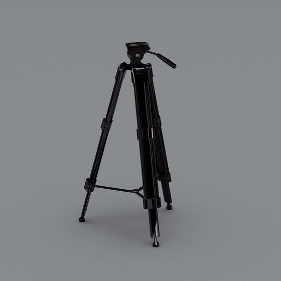 Sleek Camera Tripod 3D Model