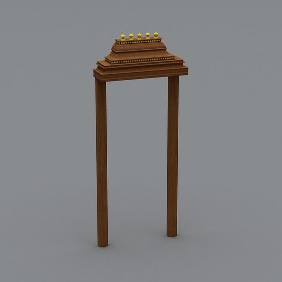 Castle Portico 3D model