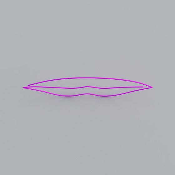 Futuristic Flowing Line 3D model