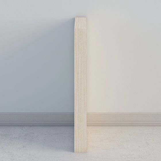 Minimalist Wooden Column 3D model for Creative Projects