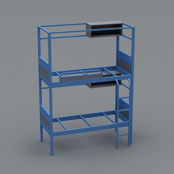 Industrial Style Bookshelf 3D model