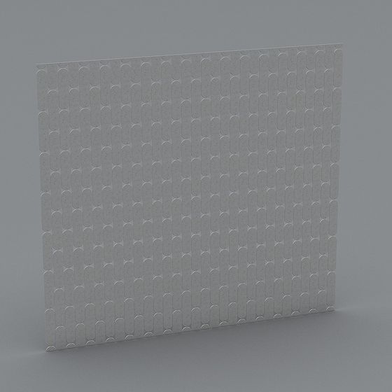 Low-Poly Decorative Wall Panel 3D model