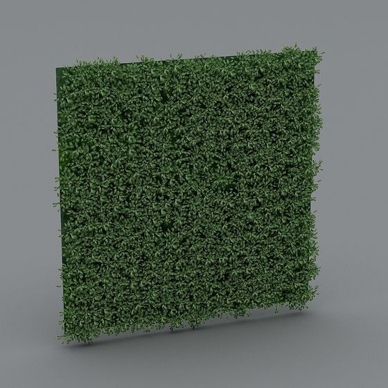 Detailed Low-Poly Living Wall 3D model