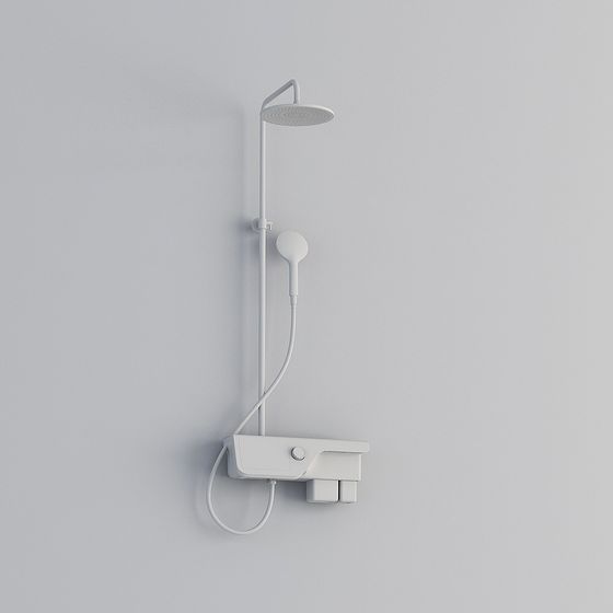 Modern Minimalist Shower System 3D model