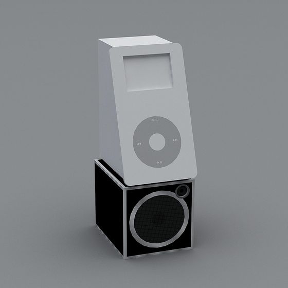 Classic iPod 3D model - Minimalist Design