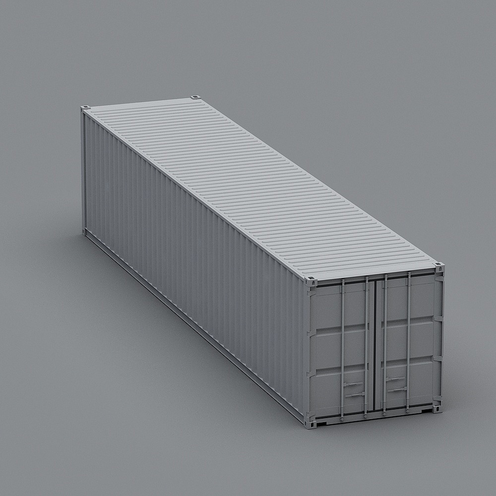 Unique Low-Poly Industrial Container 3D model