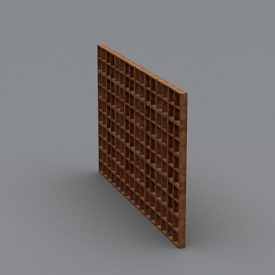 Low-Polygon Grid Screen 3D model