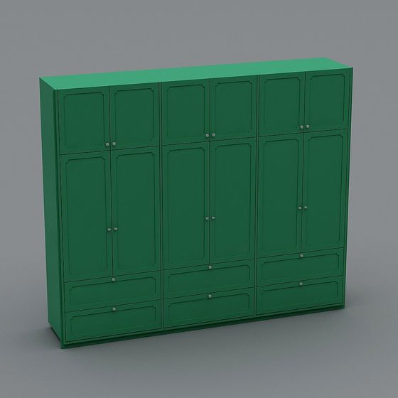 Green Locker 3D model