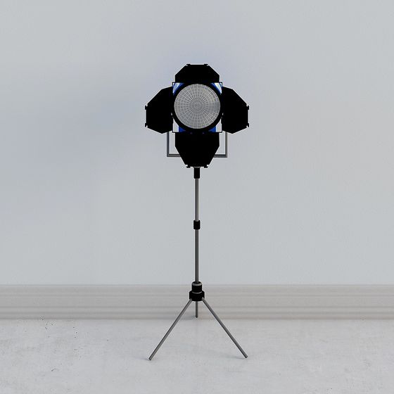 Low-Poly Film Lighting Stand 3D model