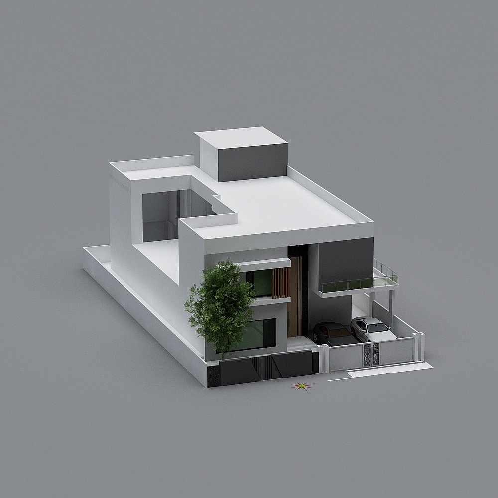 1 KANAL HOUSE ELEVATION