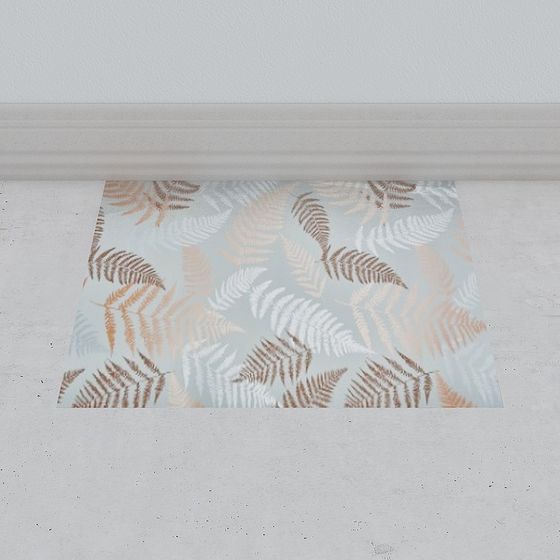 Exquisite Fern Leaf Carpet 3D Model for Natural Designs