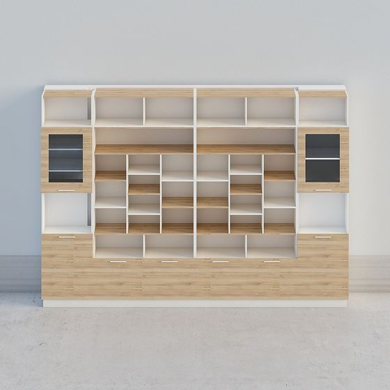 Urban Bookshelf 3D model for Modern Interiors