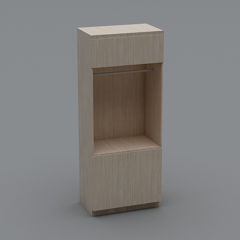 Stylish Wooden Display Stand 3D model
