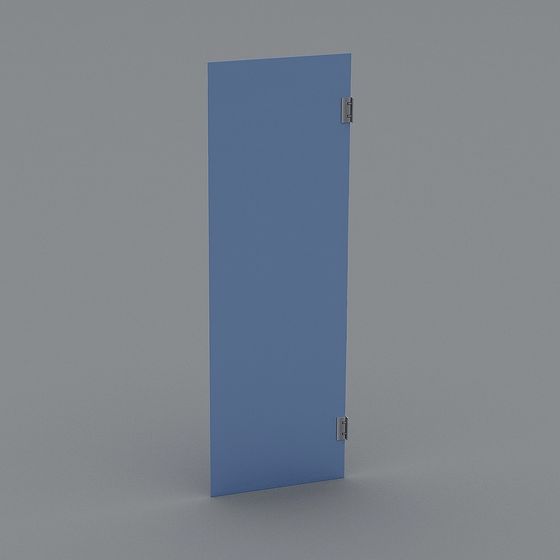 Stylish Low-Polygon Door 3D model