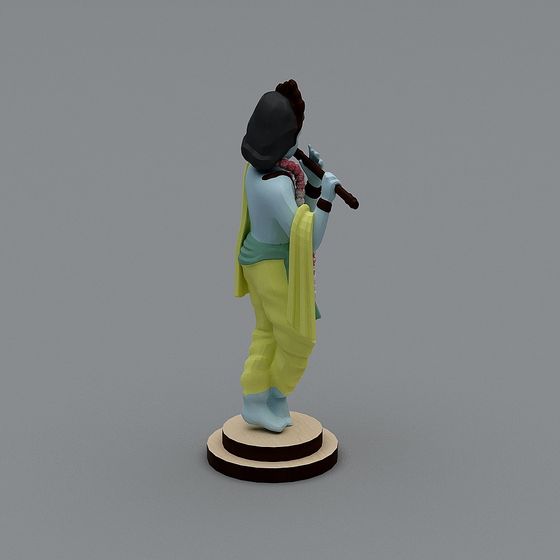 Flute Player 3D Model
