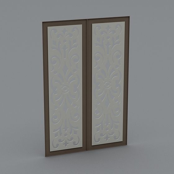 Vintage Elegance Doors 3D model for Creative Projects