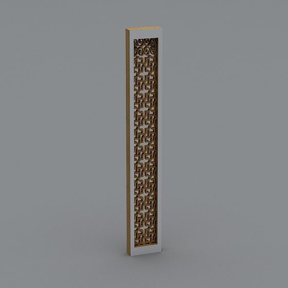 Hollow Art Column 3D model